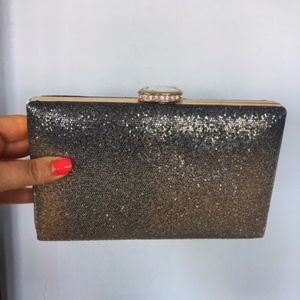 Ombre sequins clutch